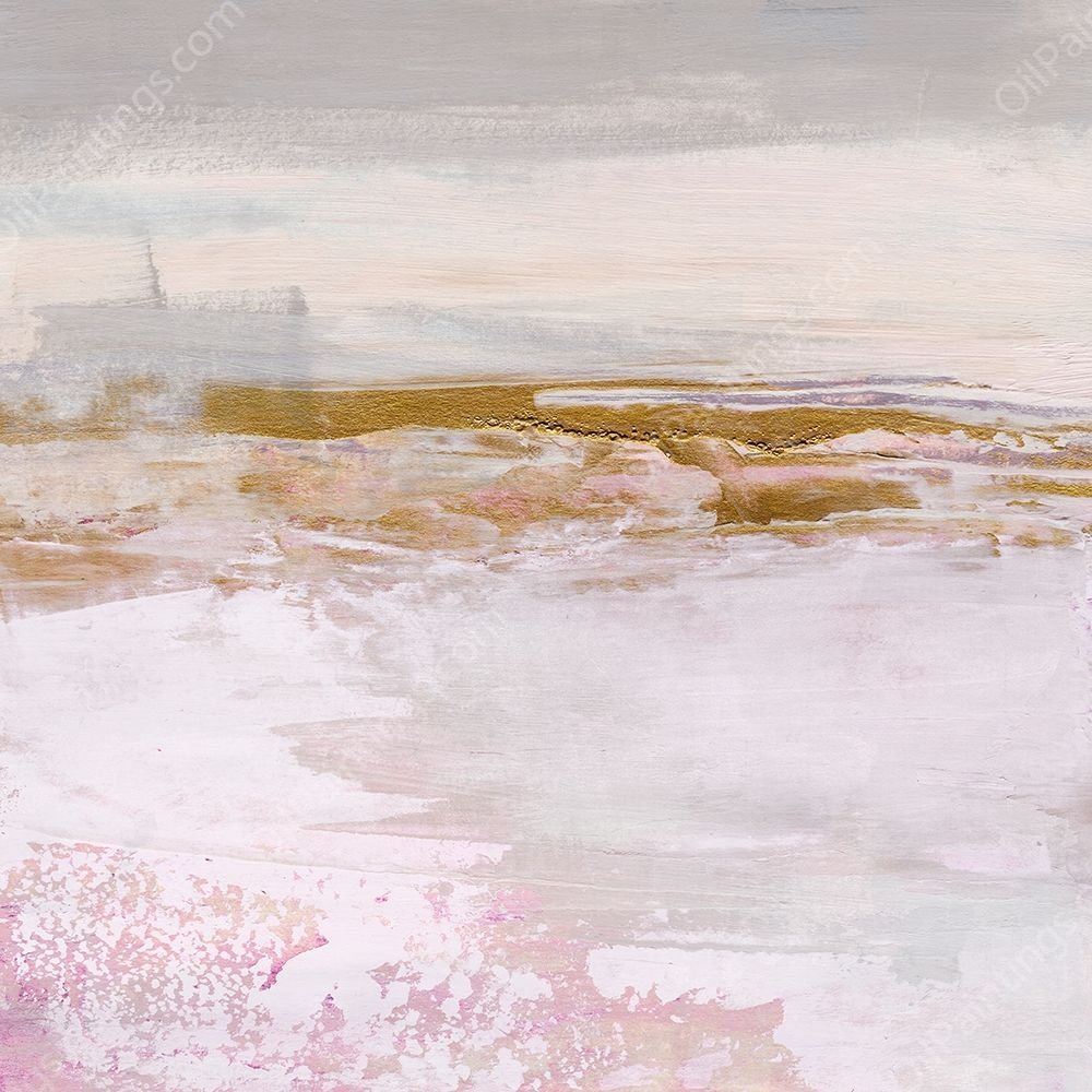 Magenta Skyline I by Annie Warren - Hand-Painted Oil Painting Reproduction