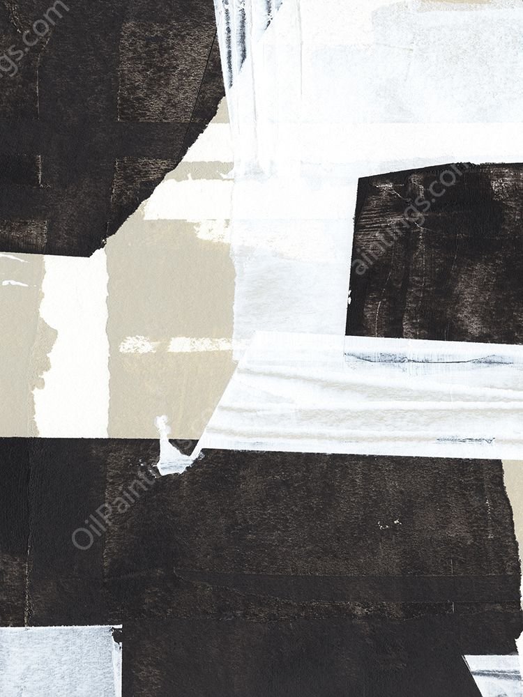 Neutral Intersect III by Annie Warren - Hand-Painted Oil Painting Reproduction