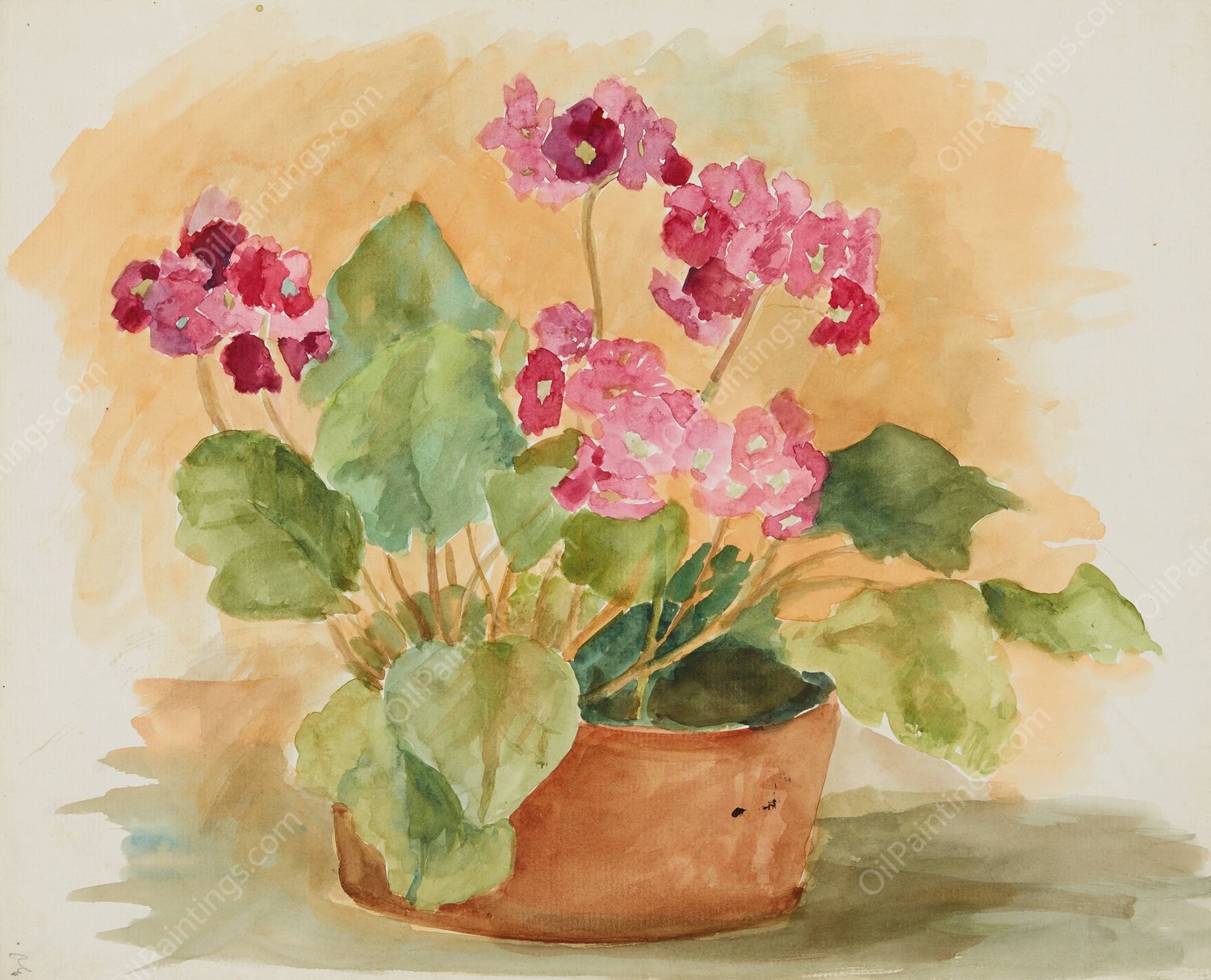 Blumenstillleben  by Anny Dollschein - Hand-Painted Oil Painting Reproduction
