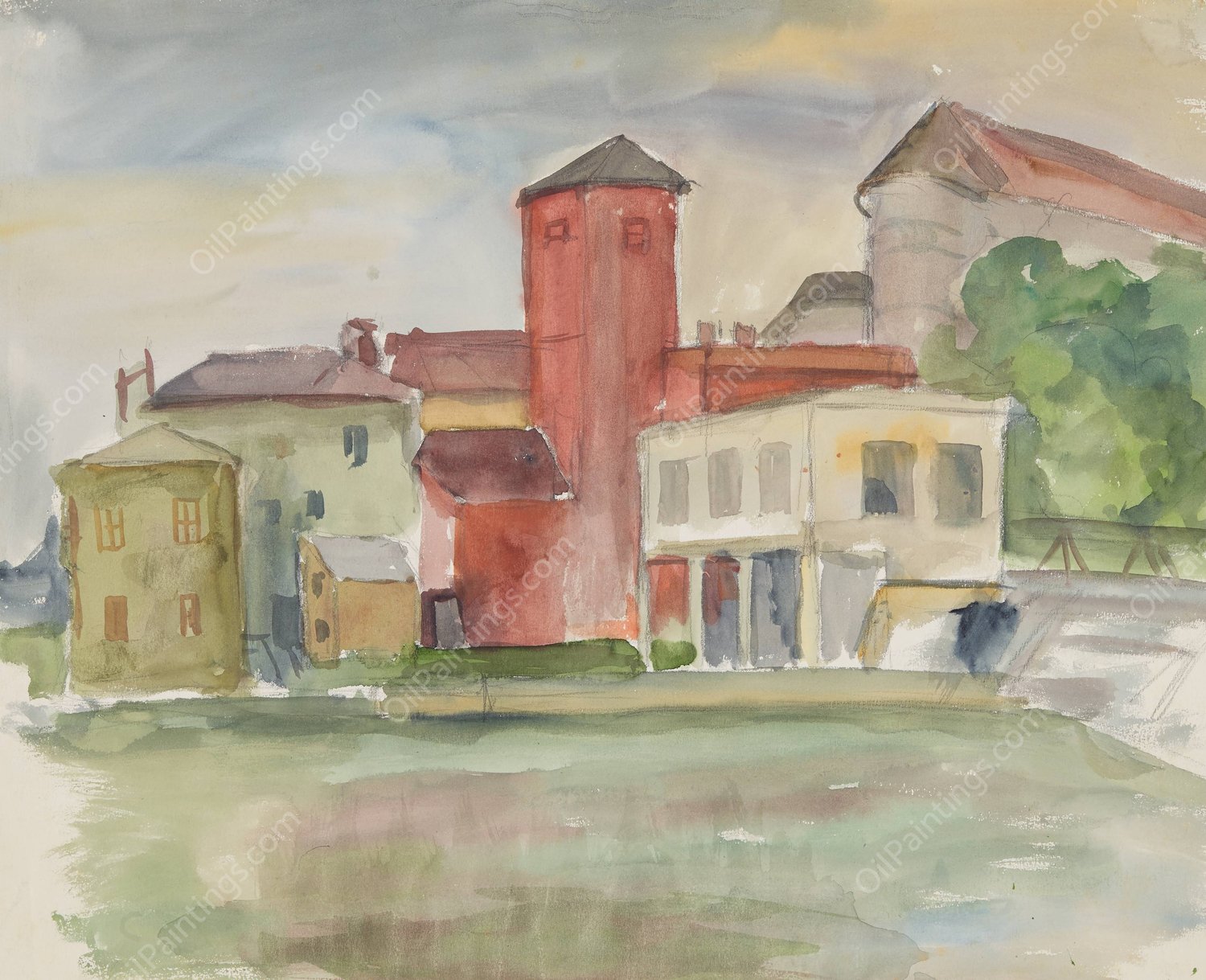 Steyr  by Anny Dollschein - Hand-Painted Oil Painting Reproduction