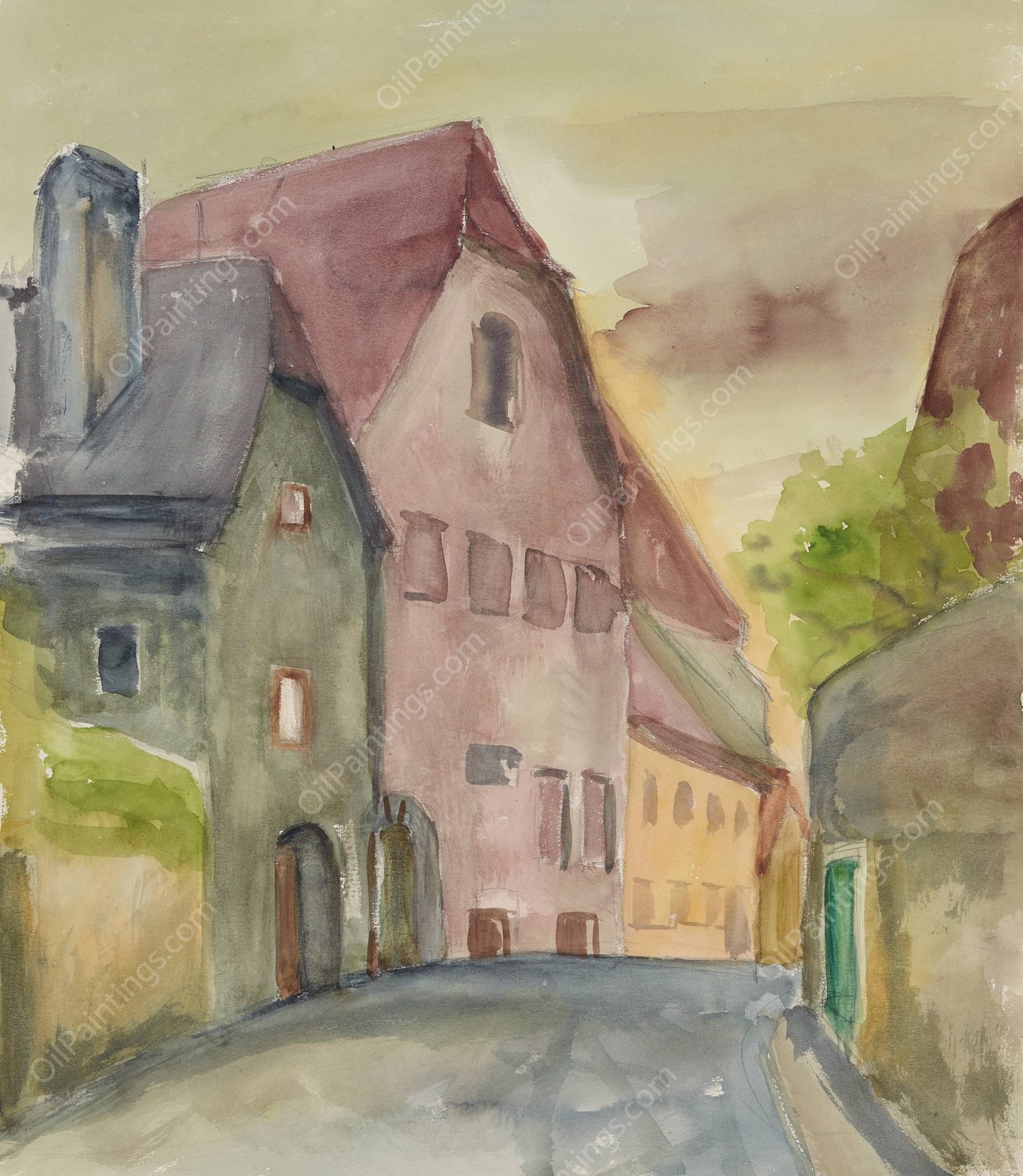 Steyr  by Anny Dollschein - Hand-Painted Oil Painting Reproduction