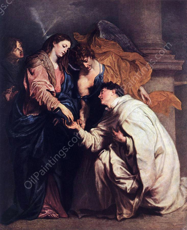 Blessed Joseph Hermann by Anthony Van Dyck - Hand-Painted Oil Painting Reproduction