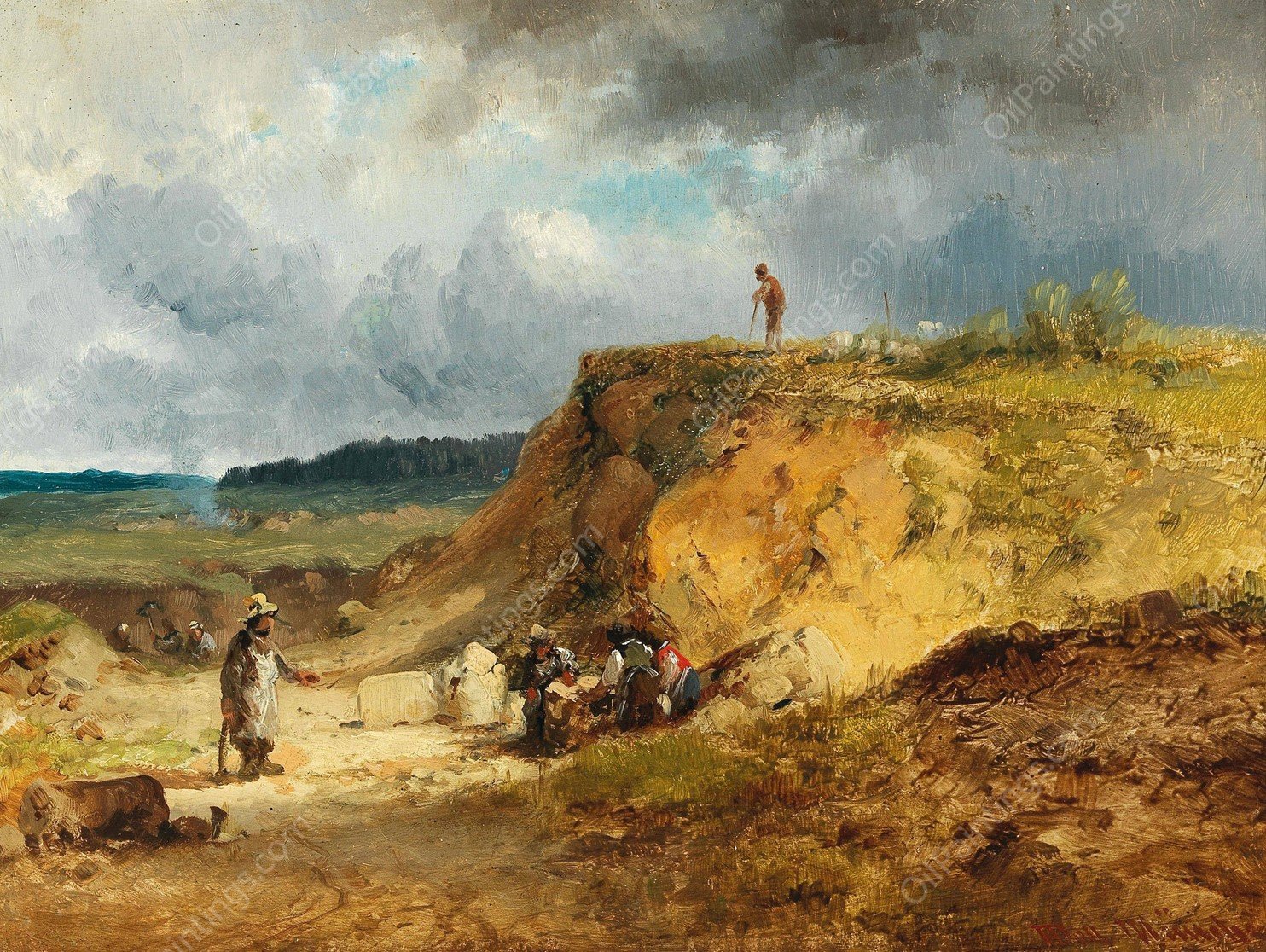 Quarry Near Polling by Anton Doll - Hand-Painted Oil Painting Reproduction