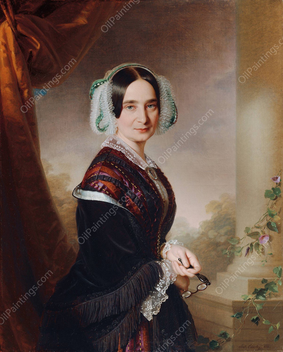 Anna Regenhart  by Anton Einsle - Hand-Painted Oil Painting Reproduction