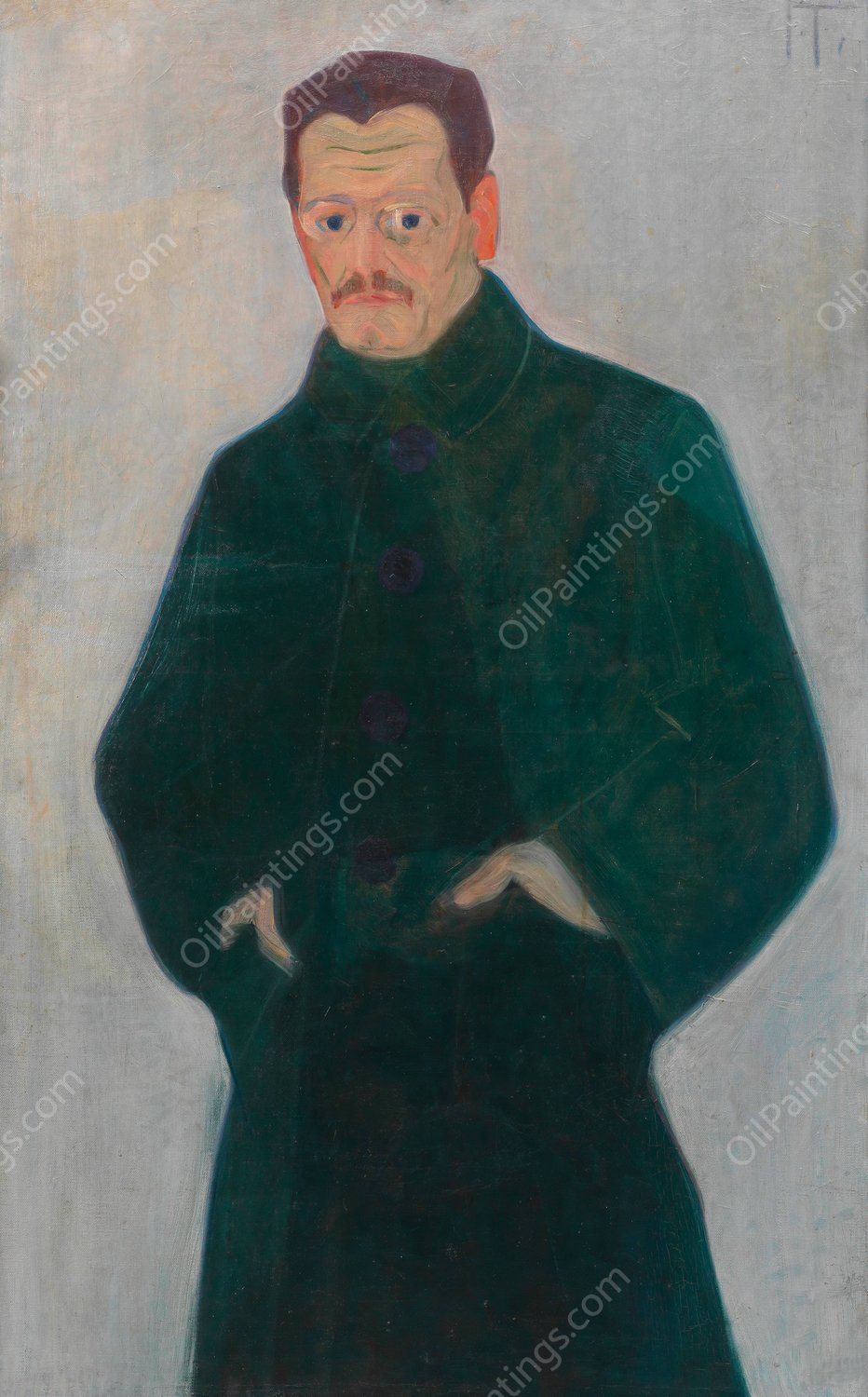 Andreas Thom, Schriftsteller  by Anton Faistauer - Hand-Painted Oil Painting Reproduction