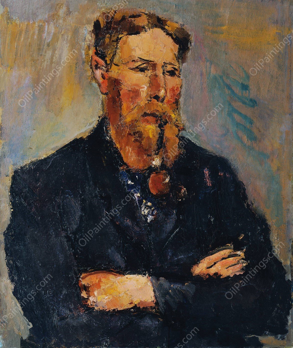 Der Maler Georg Christian Andersen  by Anton Faistauer - Hand-Painted Oil Painting Reproduction