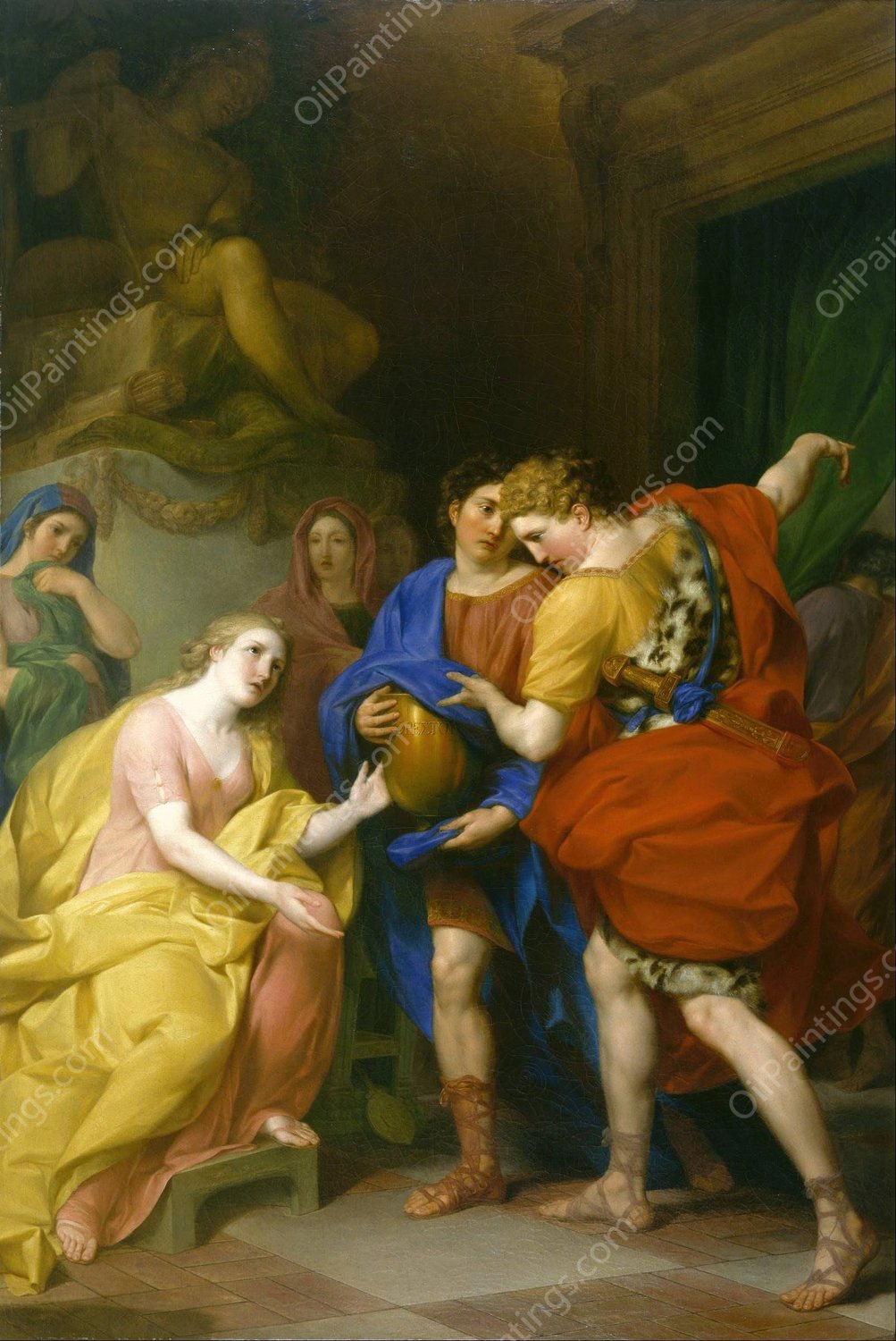 The Return of Orestes  by Anton Von Maron - Hand-Painted Oil Painting Reproduction