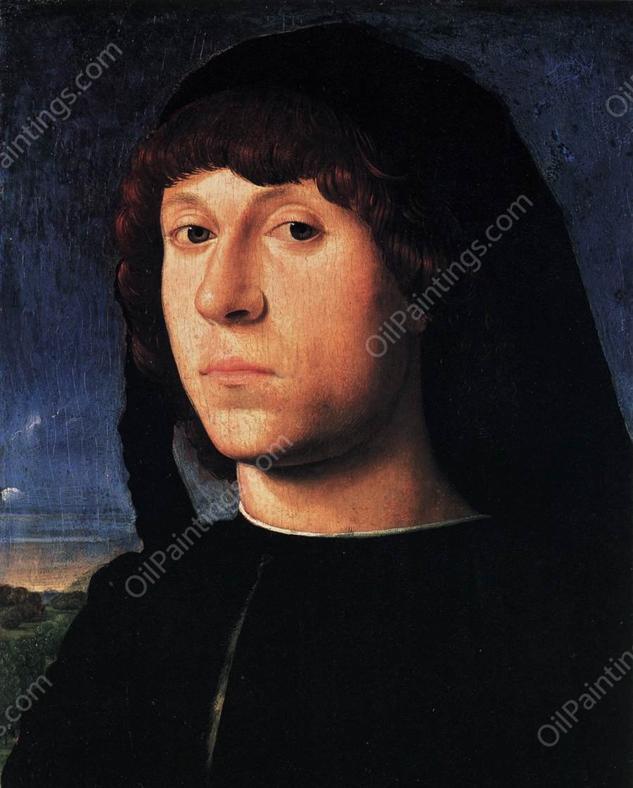 Portrait of a Man by Antonello Da Messina - Hand-Painted Oil Painting Reproduction