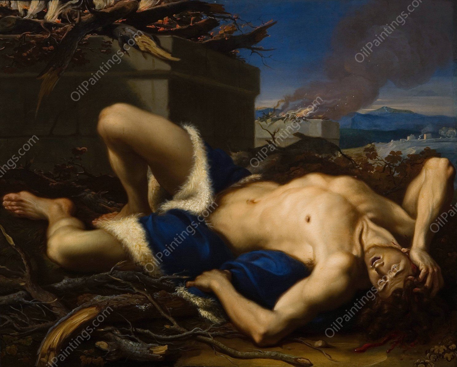 The Death of Abel  by Antonio Balestra - Hand-Painted Oil Painting Reproduction