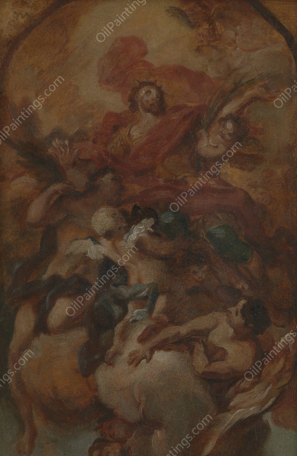 The Glorification of St. Oswald by Antonio Balestra - Hand-Painted Oil Painting Reproduction