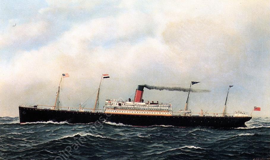 The Minnehaha by Antonio Jacobsen - Hand-Painted Oil Painting Reproduction