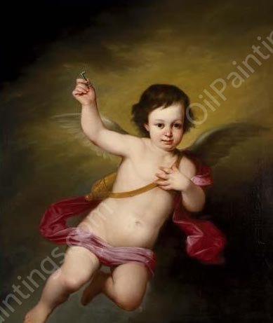 Angel by Antonio Maria Esquivel - Hand-Painted Oil Painting Reproduction