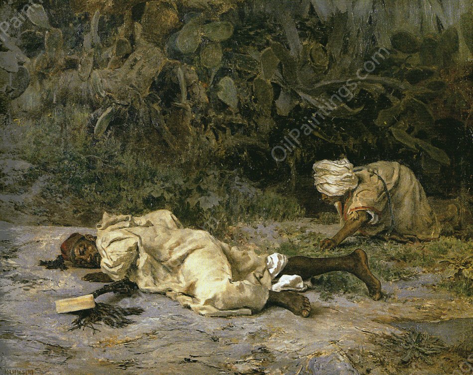 El Rastreador by Antonio Munoz Degrain - Hand-Painted Oil Painting Reproduction