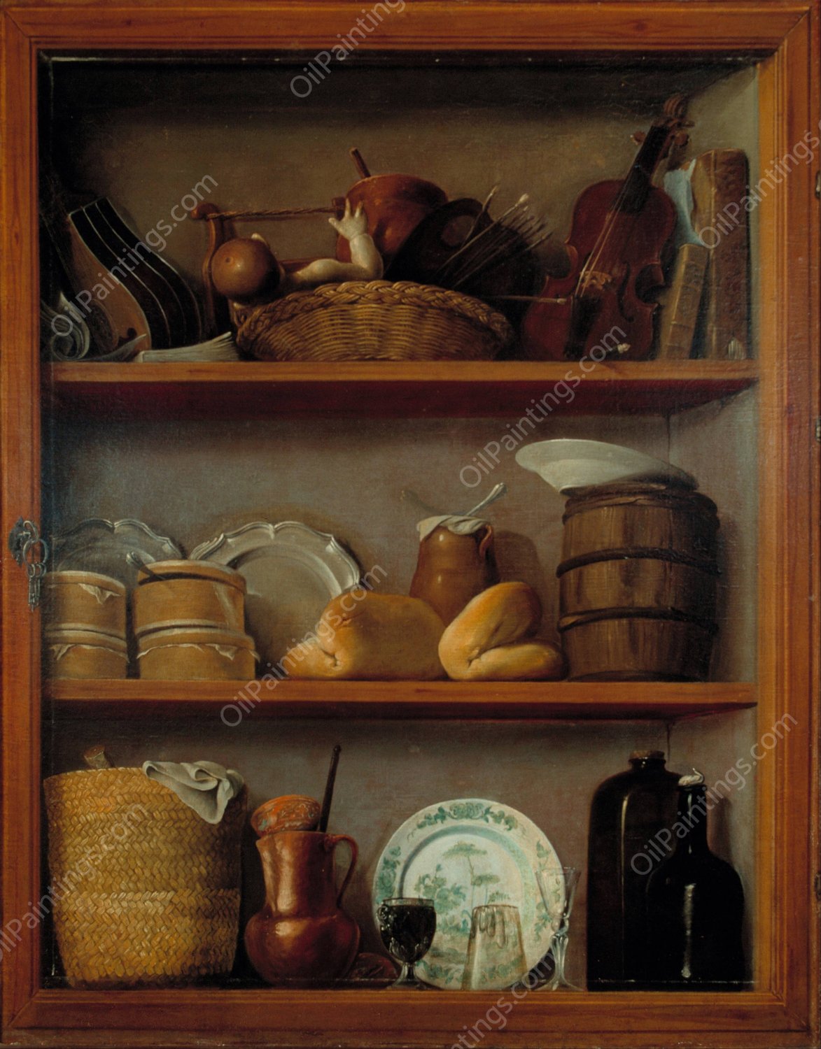 Cupboard  by Antonio Perez De Aguilar - Hand-Painted Oil Painting Reproduction