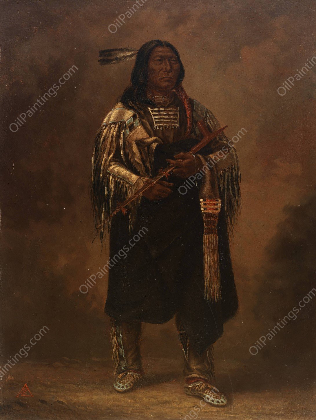 Tatanka  by Antonio Zeno Shindler - Hand-Painted Oil Painting Reproduction
