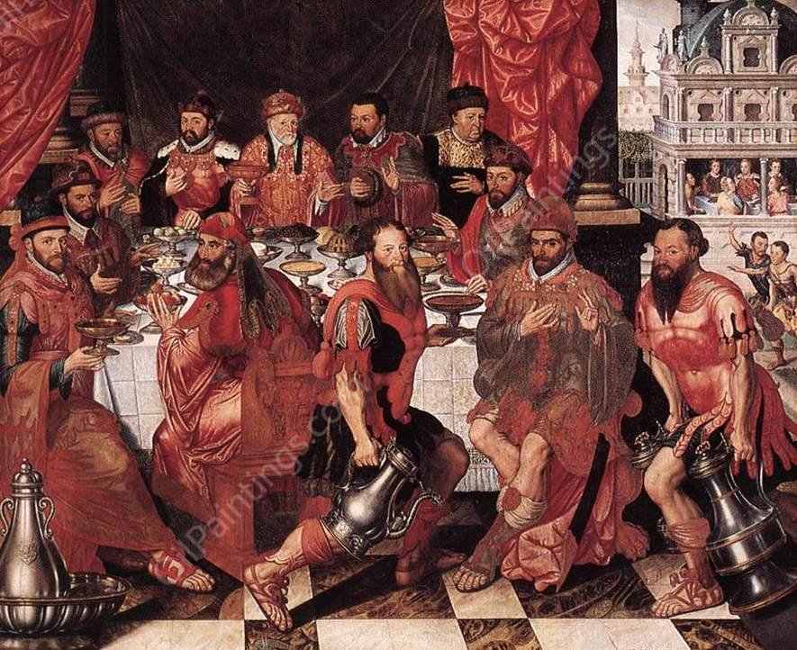 Banquet by Antoon Claeissens - Hand-Painted Oil Painting Reproduction