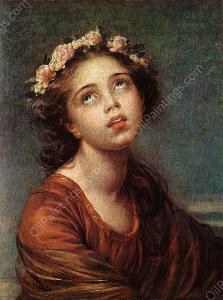The Daughter's Portrait by Elisabeth Vigee-Lebrun - Hand-Painted Oil Painting Reproduction