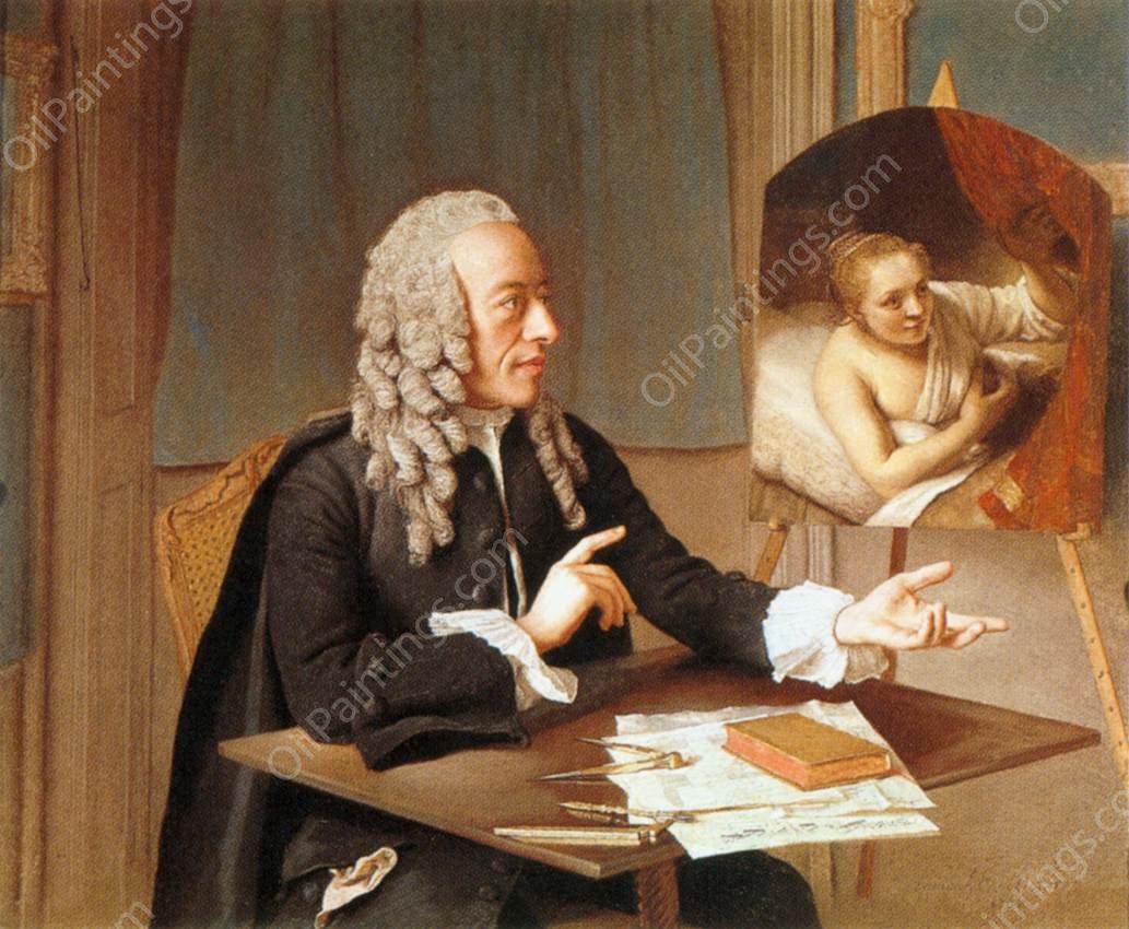 Portrait of Francois Tronchin by Etienne Liotard - Hand-Painted Oil Painting Reproduction