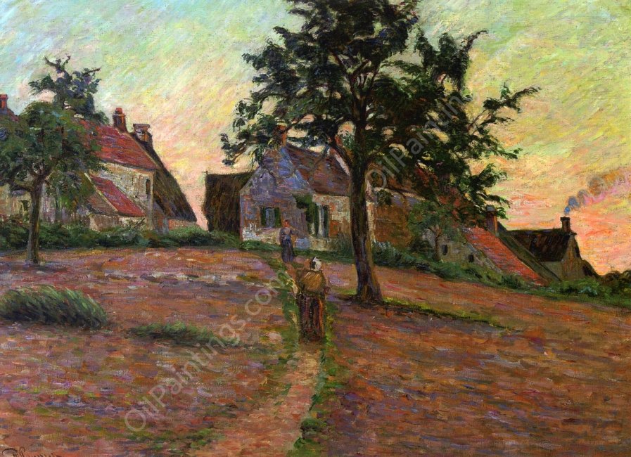 Damiette, Sunset by Armand Guillaumin - Hand-Painted Oil Painting Reproduction