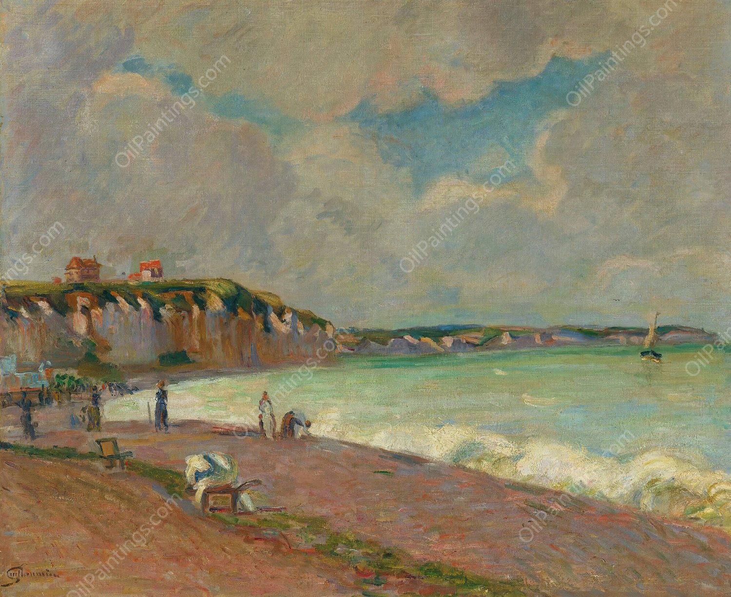 Paysage De La Manche  by Armand Guillaumin - Hand-Painted Oil Painting Reproduction
