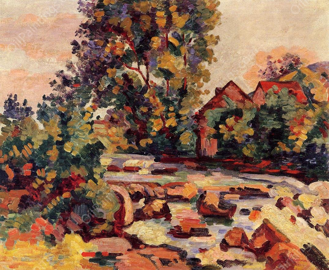 The Bouchardon Lock by Armand Guillaumin - Hand-Painted Oil Painting Reproduction