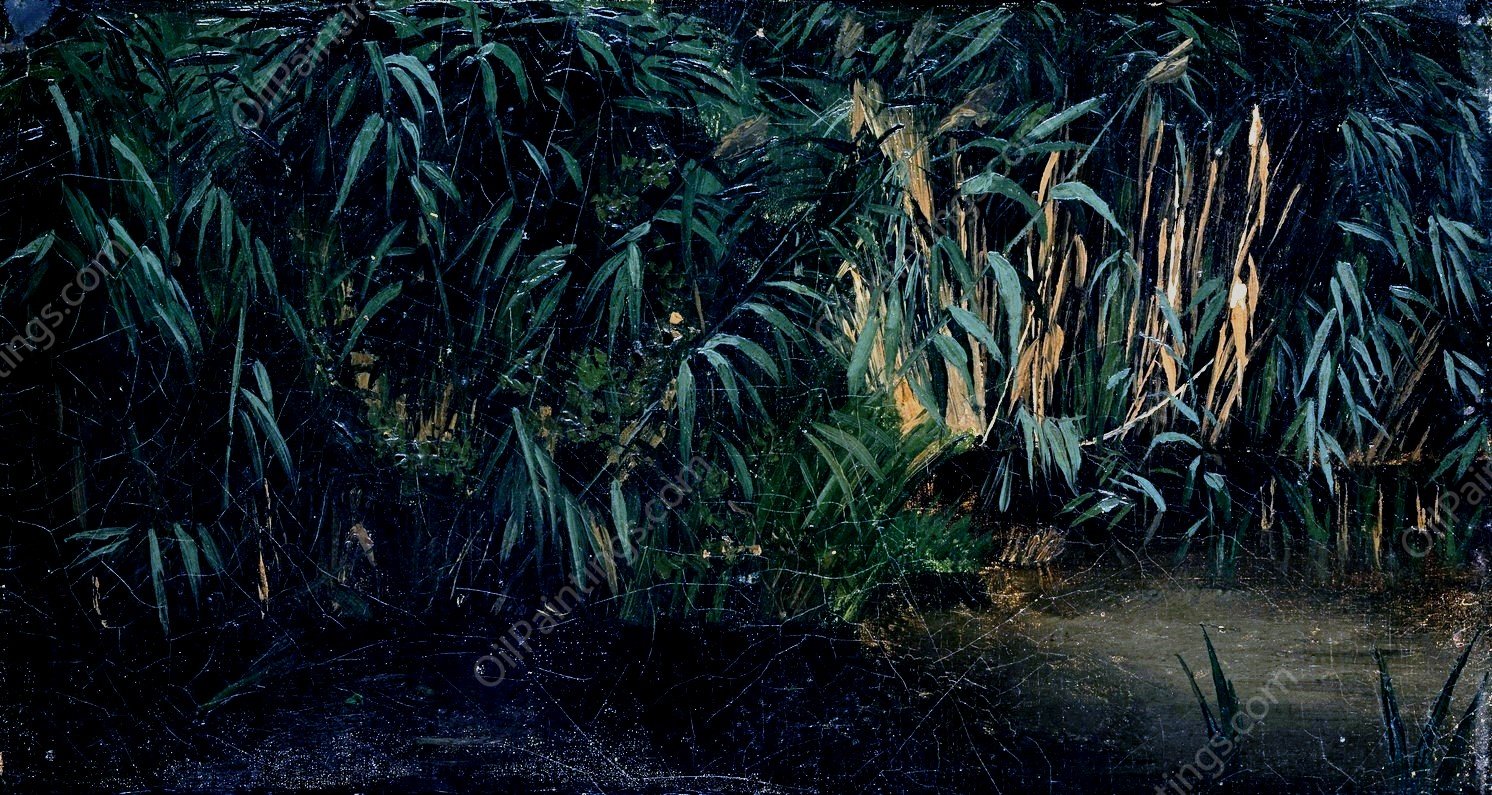 Reed  by Arnold Bocklin - Hand-Painted Oil Painting Reproduction