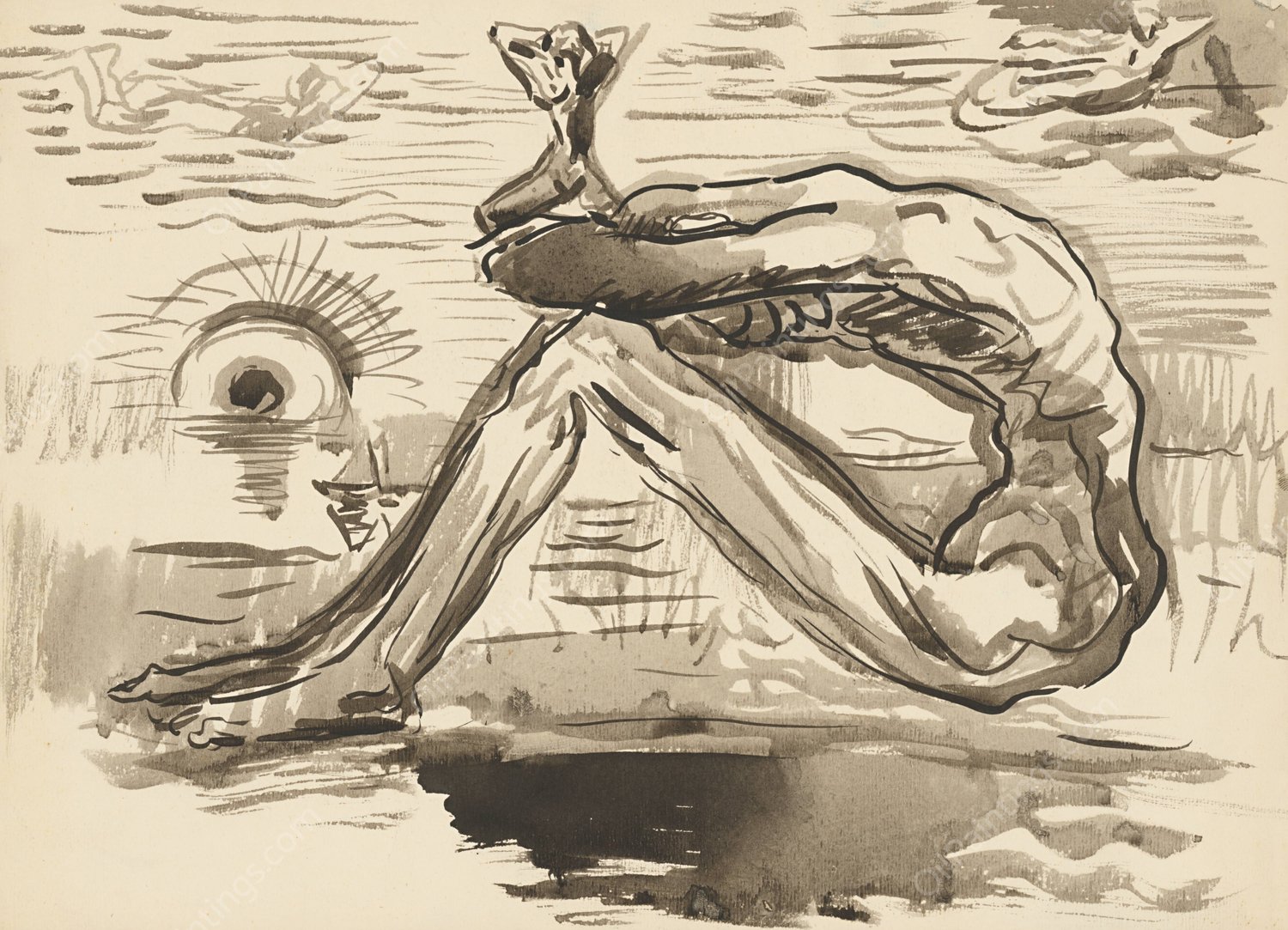 Dream  by Arnold Peter Weisz-Kubincan - Hand-Painted Oil Painting Reproduction