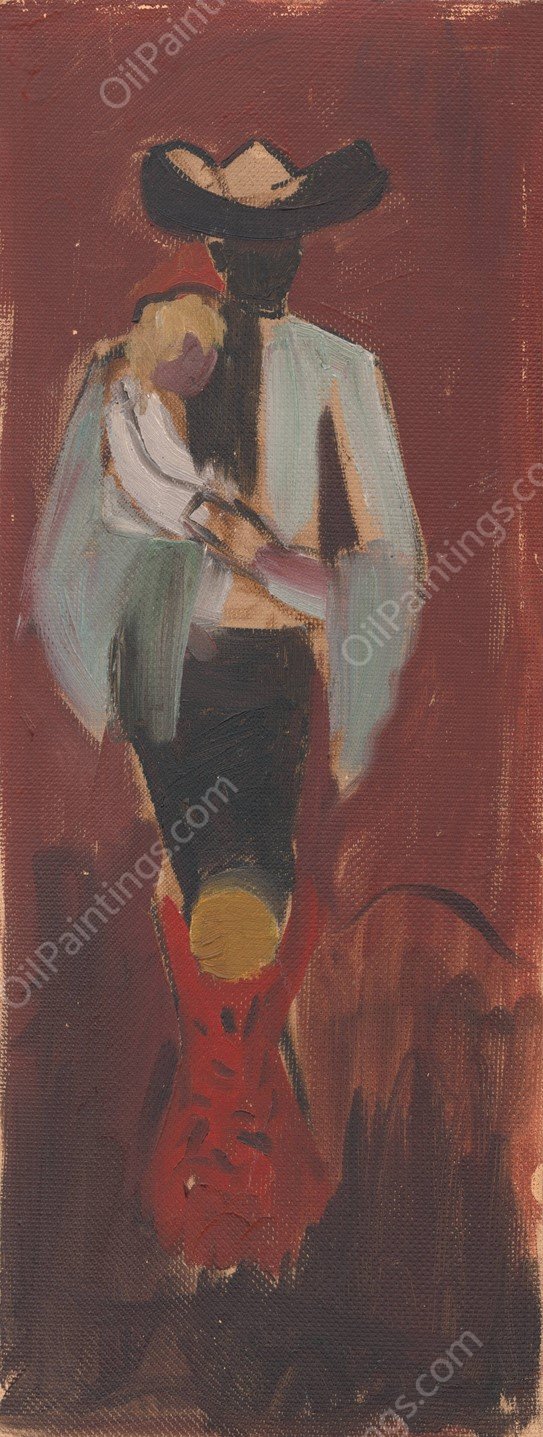 Figural Study  by Arnold Peter Weisz-Kubincan - Hand-Painted Oil Painting Reproduction