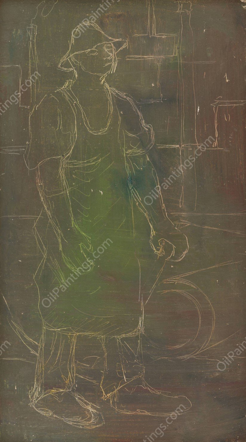 Furnace Operator  by Arnold Peter Weisz-Kubincan - Hand-Painted Oil Painting Reproduction