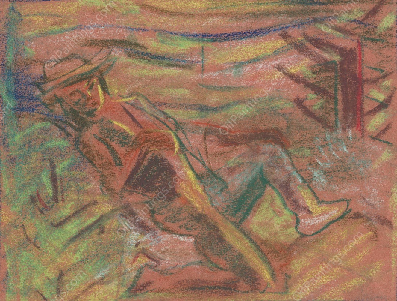 Highwayman  by Arnold Peter Weisz-Kubincan - Hand-Painted Oil Painting Reproduction