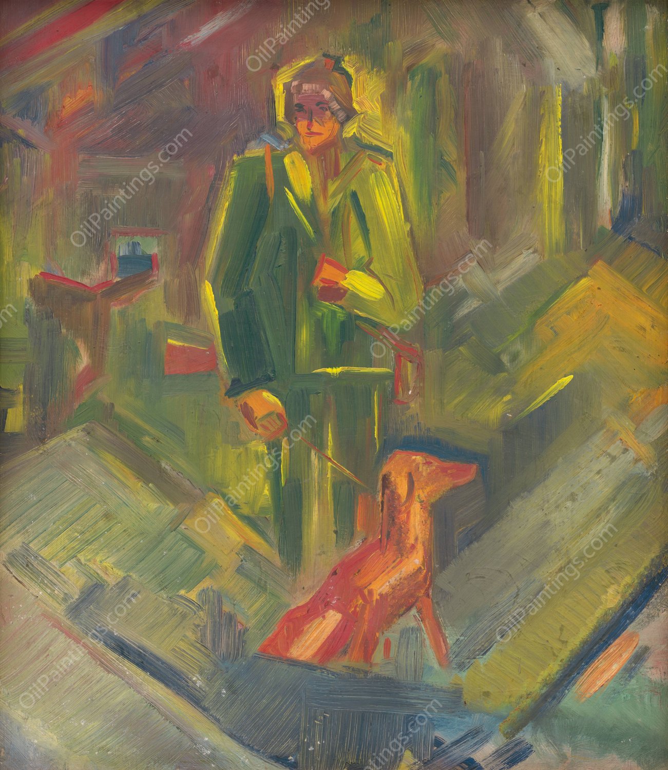 In the Bag  by Arnold Peter Weisz-Kubincan - Hand-Painted Oil Painting Reproduction