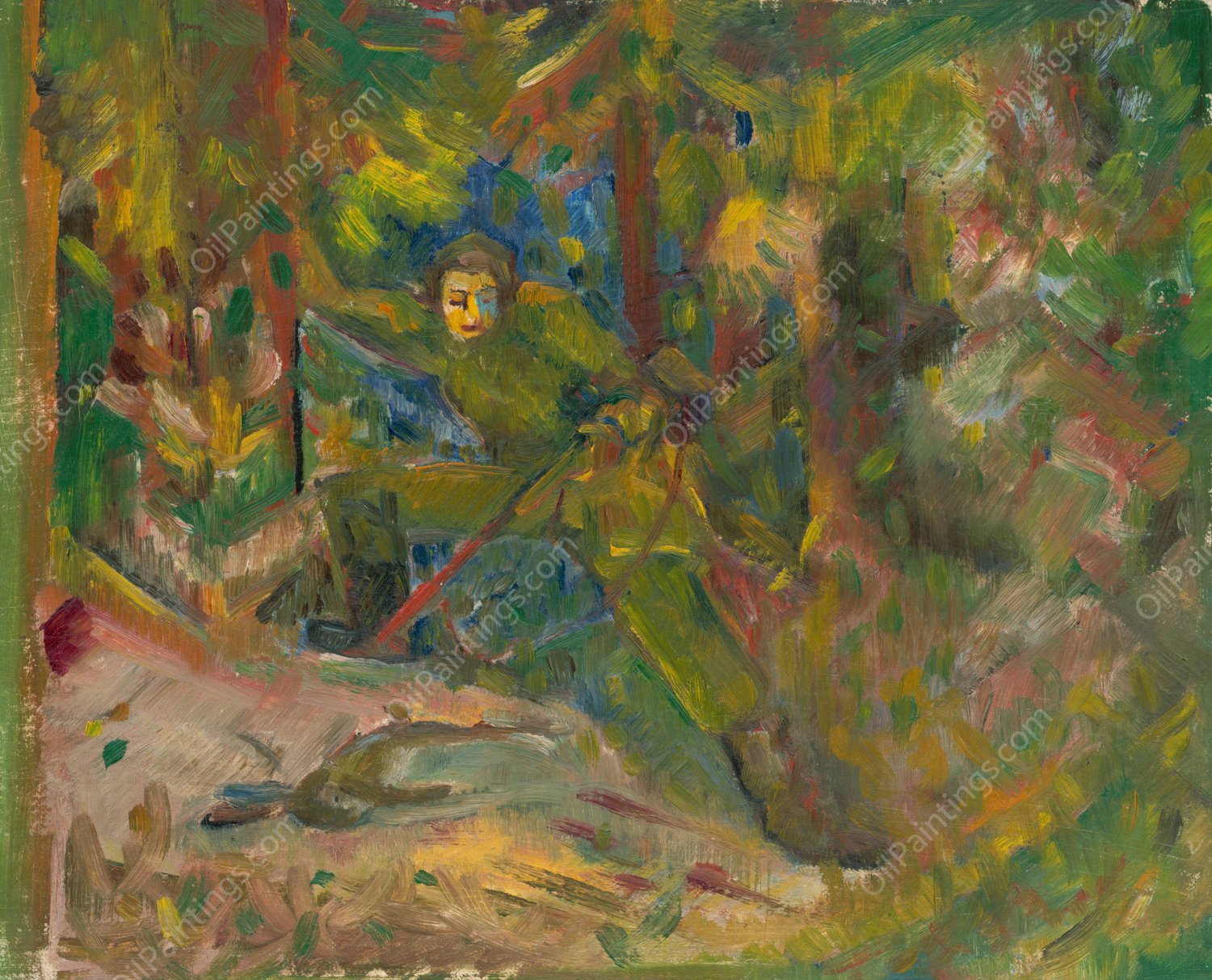 Over the Prey  by Arnold Peter Weisz-Kubincan - Hand-Painted Oil Painting Reproduction