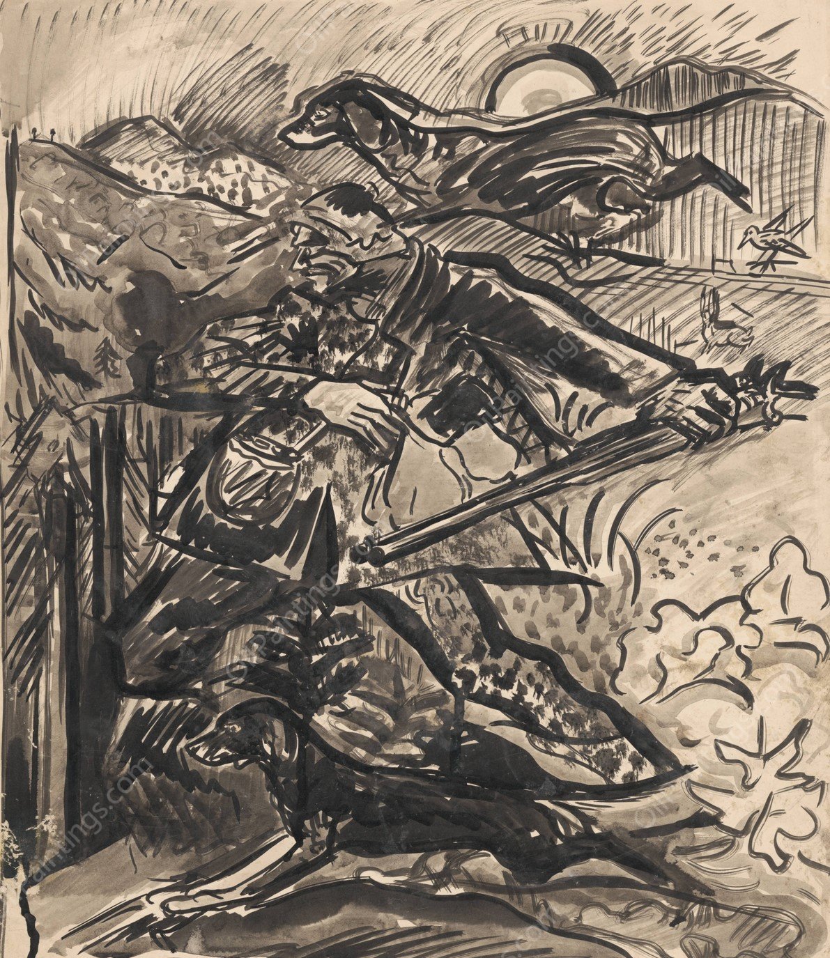 Passion  by Arnold Peter Weisz-Kubincan - Hand-Painted Oil Painting Reproduction