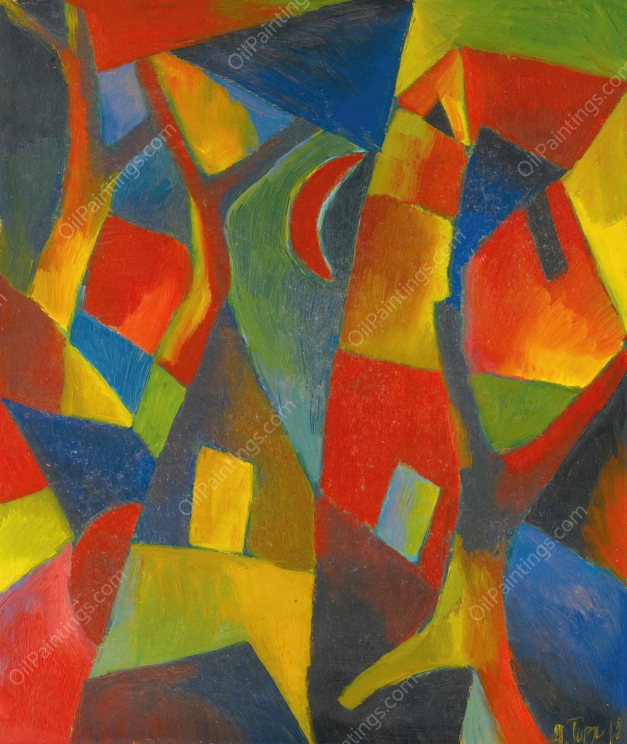 Zwei Welten  by Arnold Topp - Hand-Painted Oil Painting Reproduction