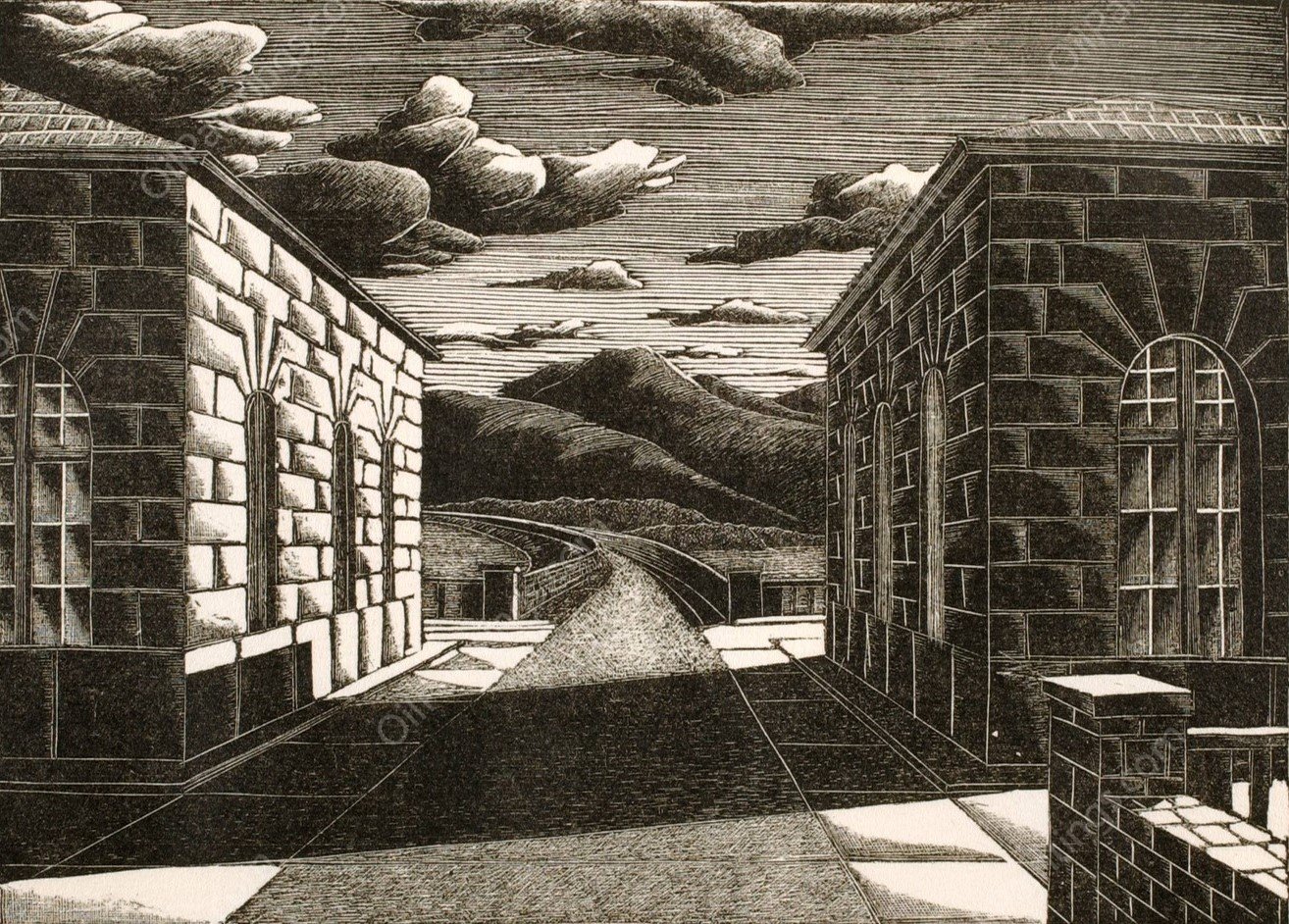 The Causeway  by Arnold Wiltz - Hand-Painted Oil Painting Reproduction