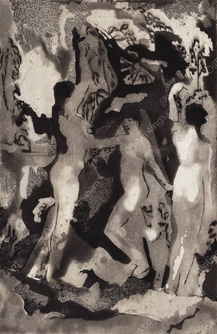 Kingdom of the Sun  by Arthur Bowen Davies - Hand-Painted Oil Painting Reproduction