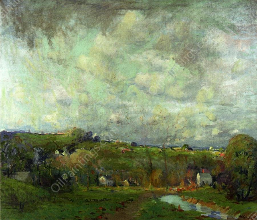 Saugus Marshes by Arthur Clifton Goodwin - Hand-Painted Oil Painting Reproduction