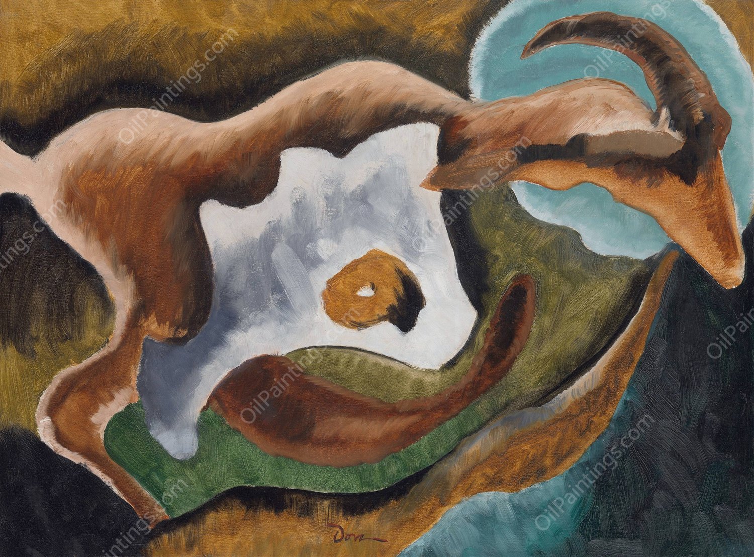 Goat  by Arthur Dove - Hand-Painted Oil Painting Reproduction