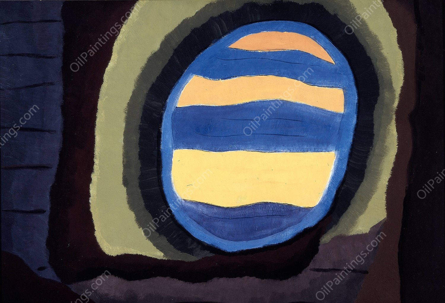 Out the Window  by Arthur Dove - Hand-Painted Oil Painting Reproduction