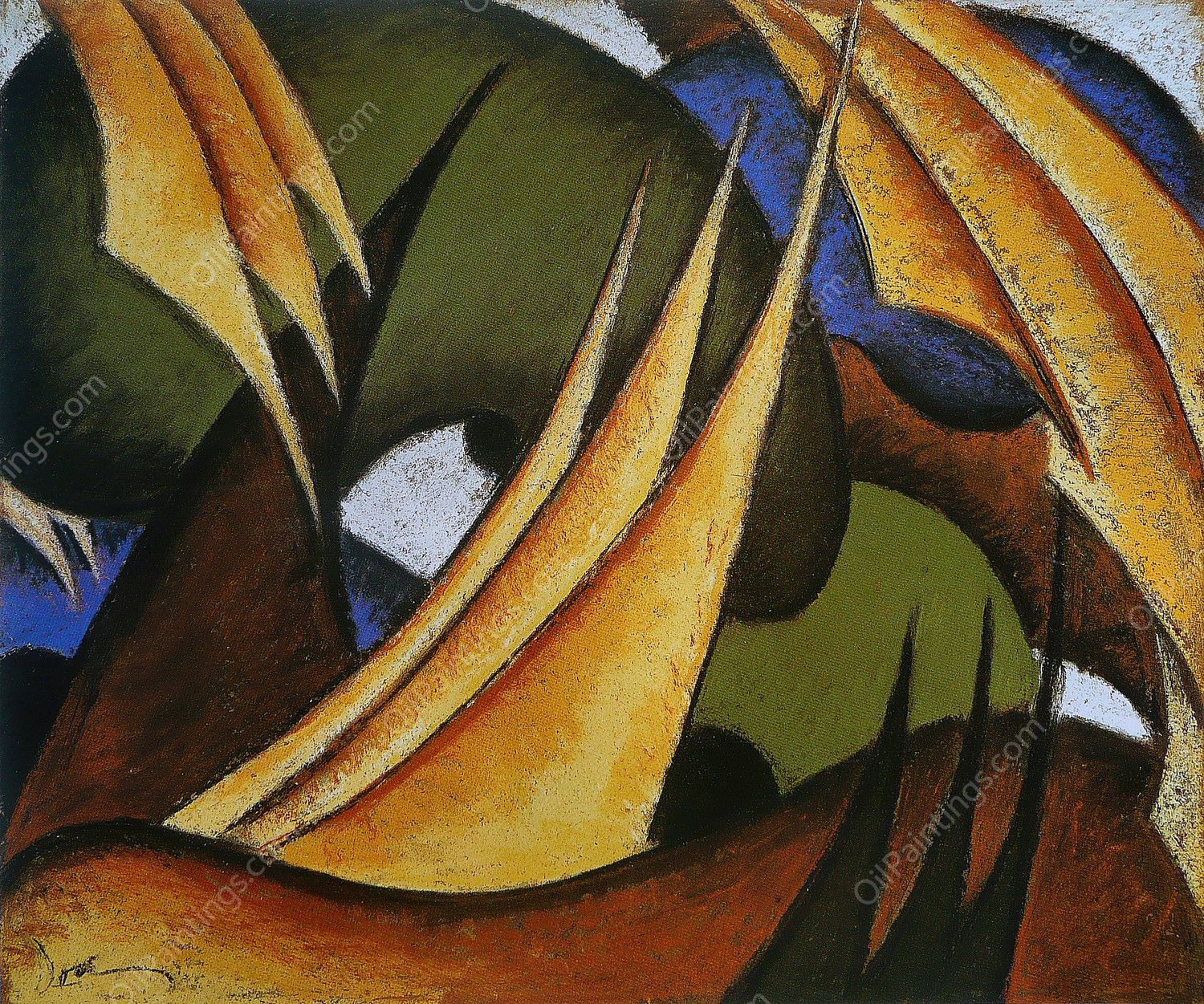 Sails  by Arthur Dove - Hand-Painted Oil Painting Reproduction