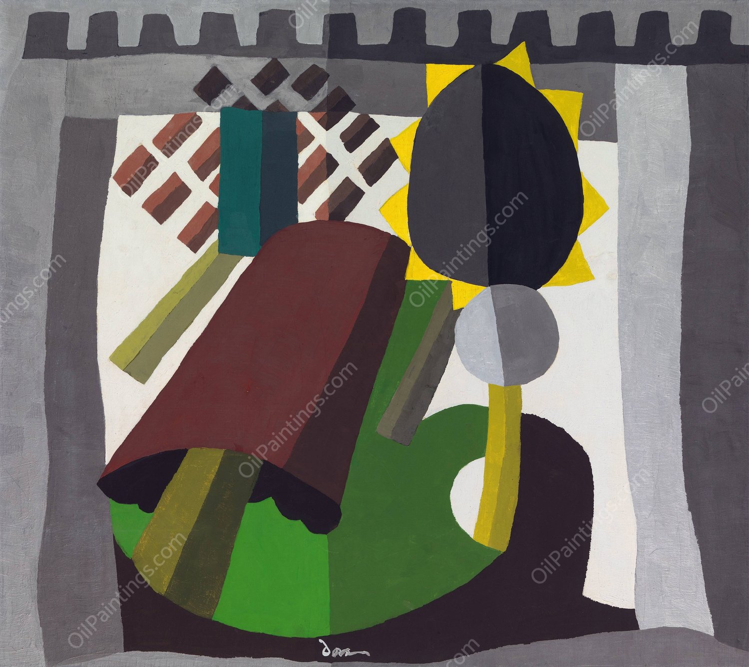 The Inn  by Arthur Dove - Hand-Painted Oil Painting Reproduction