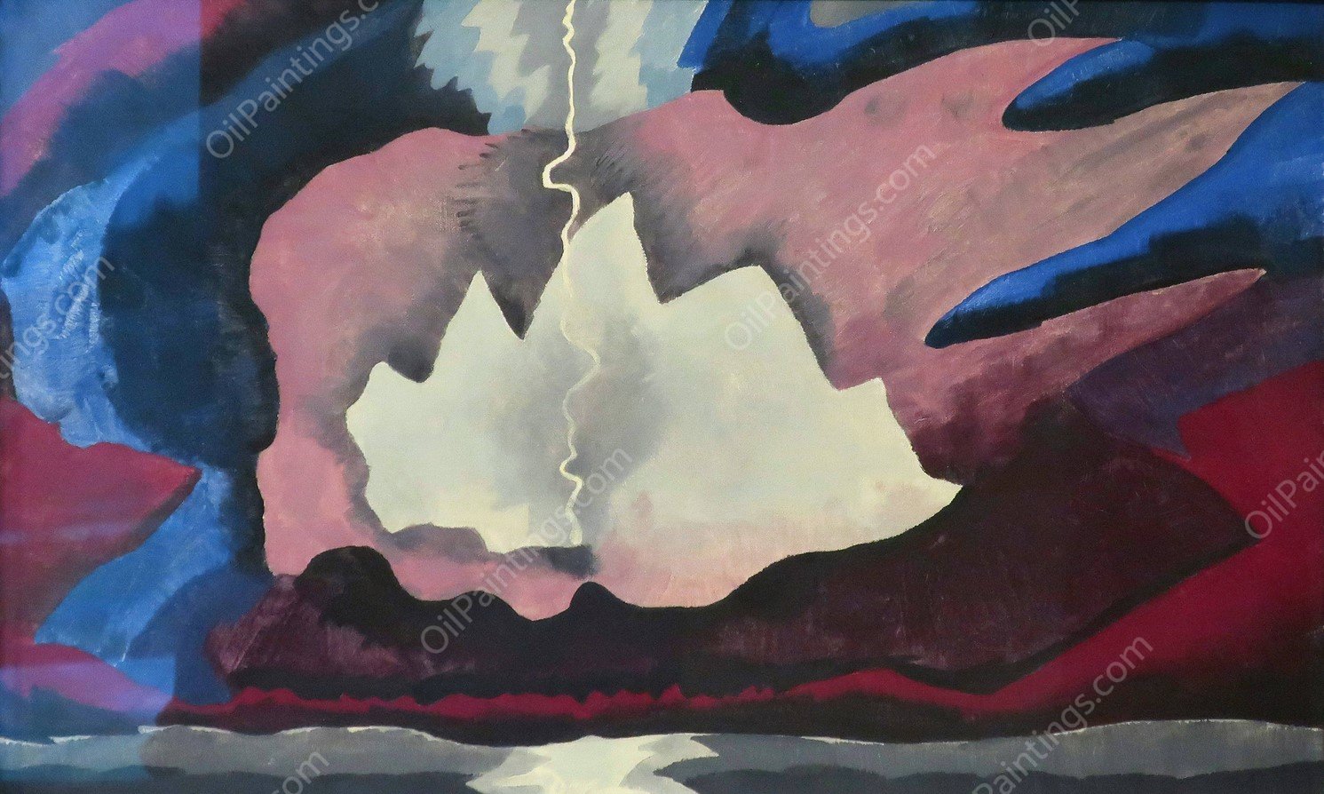 Thunder Shower  by Arthur Dove - Hand-Painted Oil Painting Reproduction