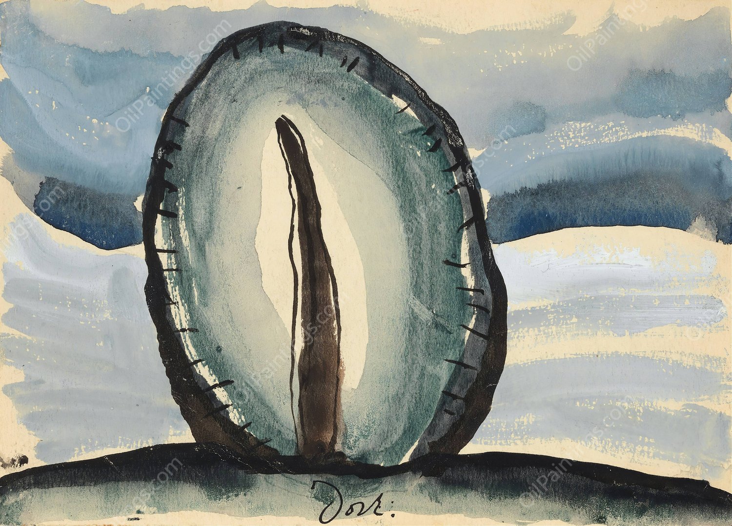 Tree  by Arthur Dove - Hand-Painted Oil Painting Reproduction