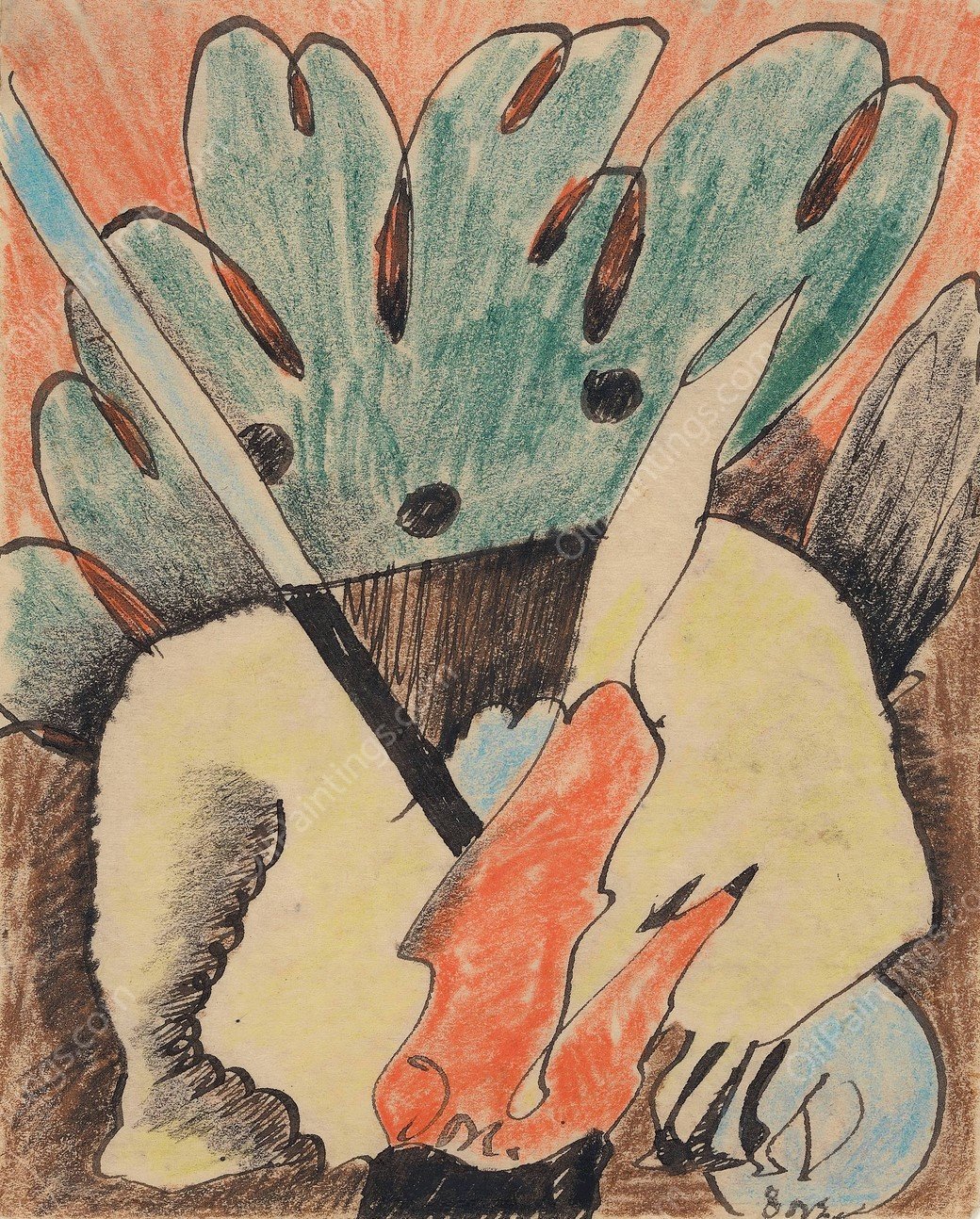 Untitled  by Arthur Dove - Hand-Painted Oil Painting Reproduction