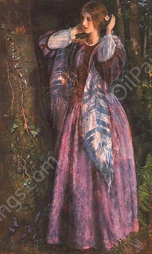 Amy Study by Arthur Hoeber - Hand-Painted Oil Painting Reproduction