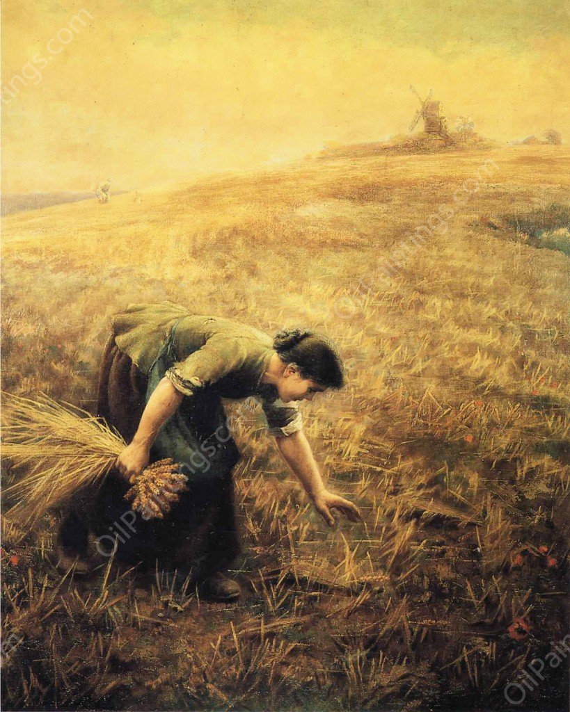 Gleaning by Arthur Hoeber - Hand-Painted Oil Painting Reproduction