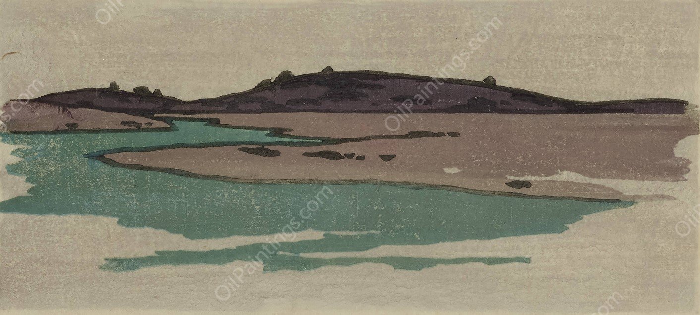 Ipswich Marshes  by Arthur Wesley Dow - Hand-Painted Oil Painting Reproduction