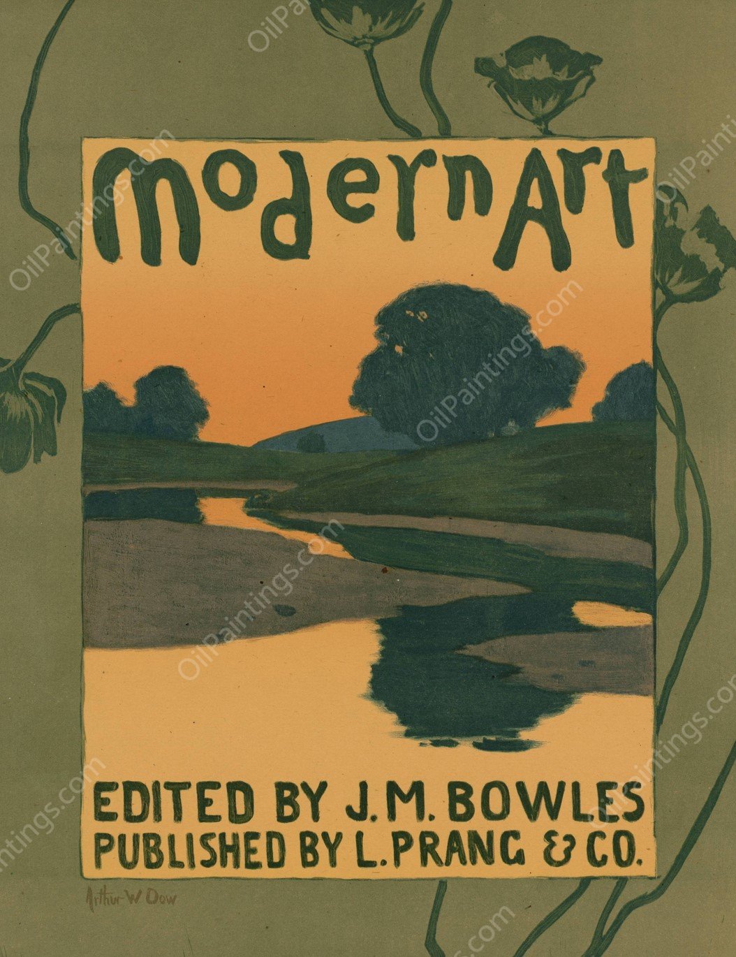 Modern art edited by J. M. Bowles  by Arthur Wesley Dow - Hand-Painted Oil Painting Reproduction