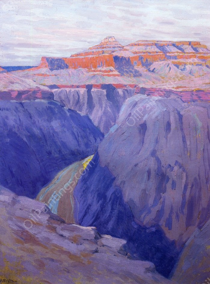 The Destroyer by Arthur Wesley Dow - Hand-Painted Oil Painting Reproduction