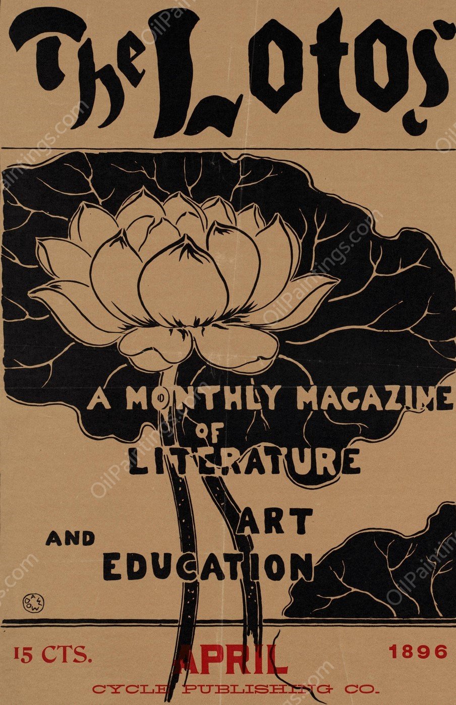 The lotos, a monthly magazine of literature and art education, April  by Arthur Wesley Dow - Hand-Painted Oil Painting Reproduction